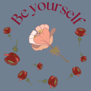 Be yourself Floral - Water Bottle - Stainless Steel 500ml Design